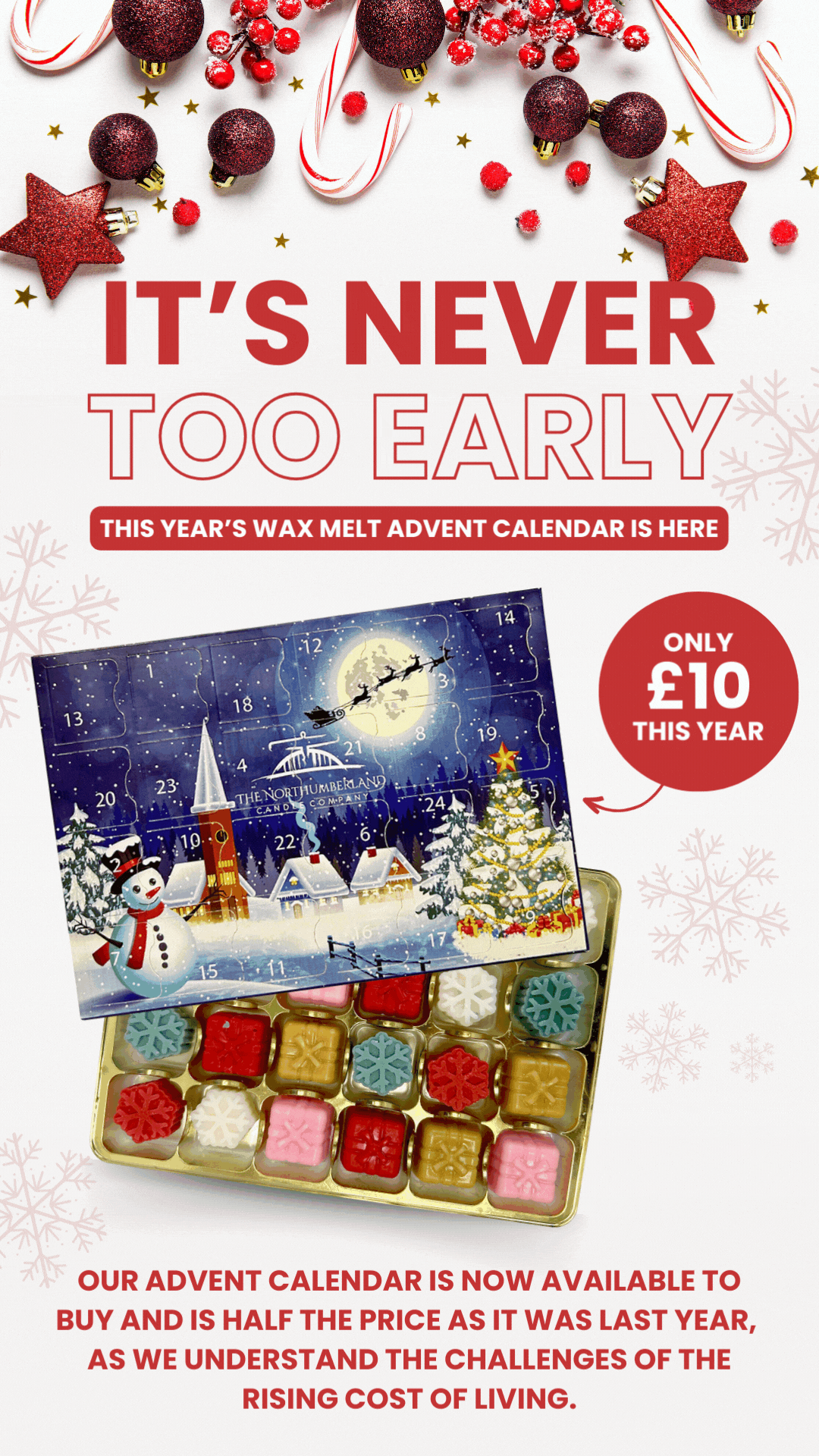 £10 WAX MELT ADVENT CALENDAR 🎄 The Northumberland Candle Co