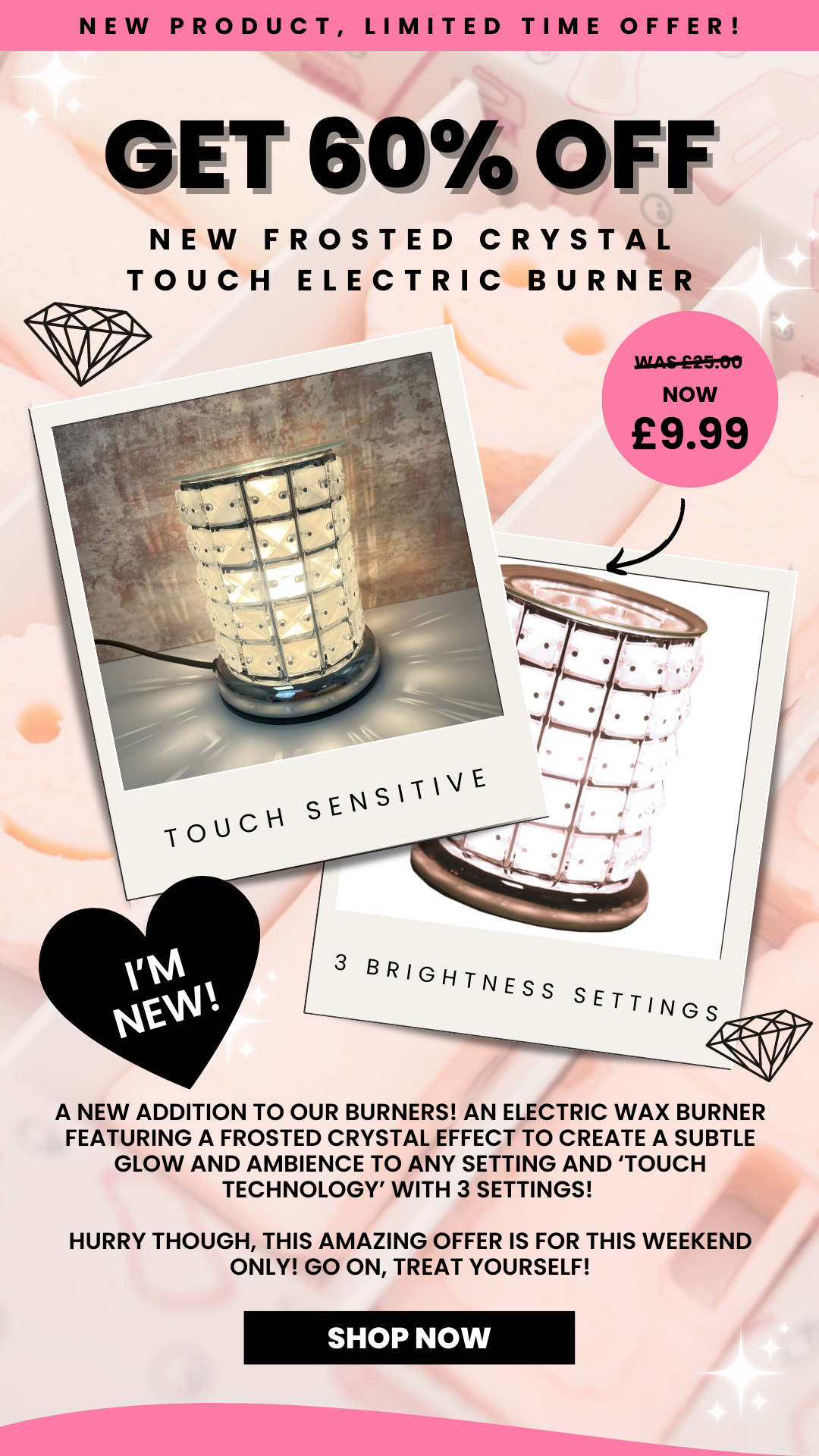 GET 60 OFF our NEW Crystal Burner 💎 The Northumberland Candle Co