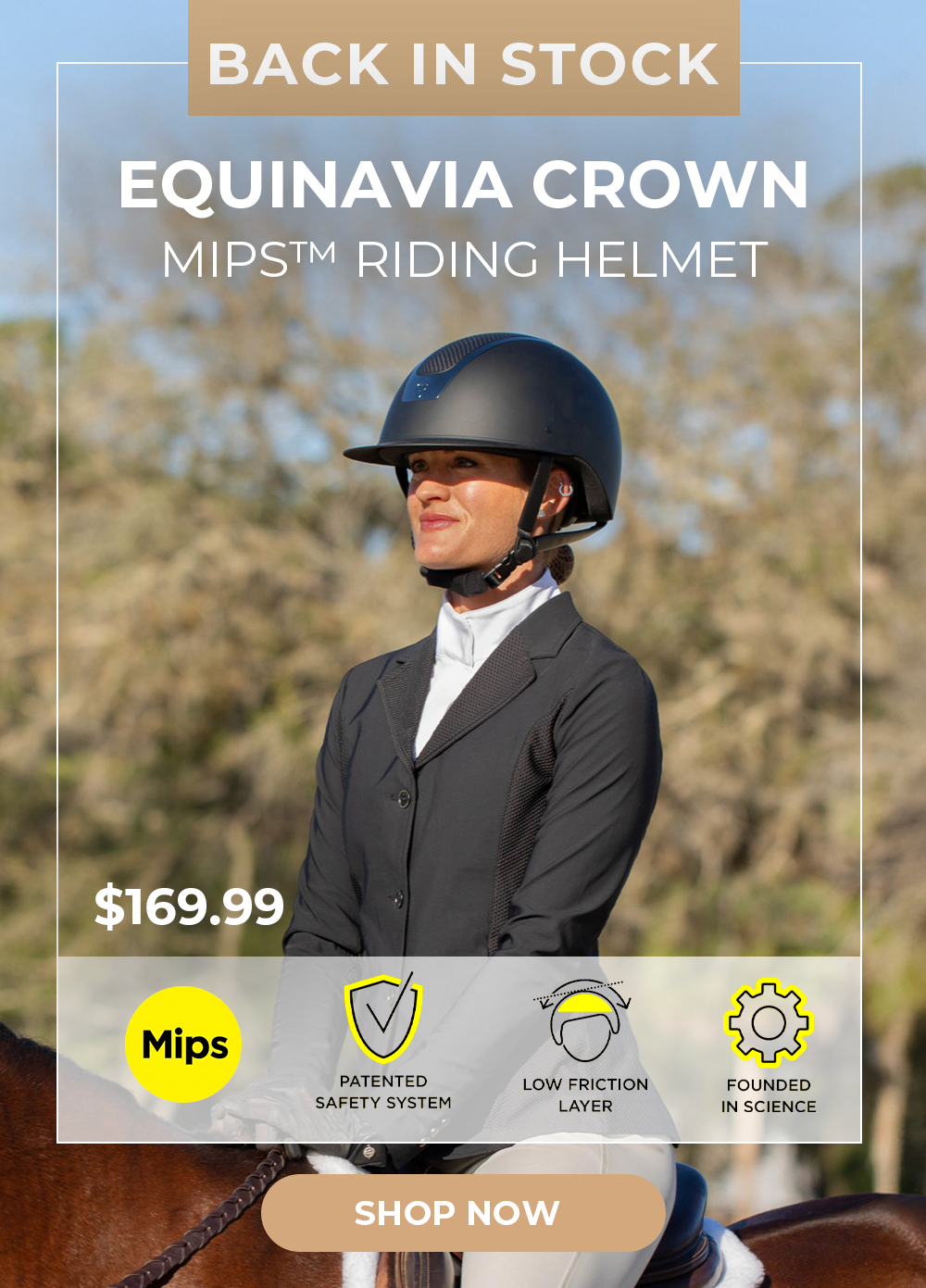 Back in Stock Equinavia Crown MIPS™ Riding Helmet