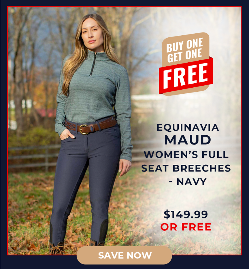 Equinavia Maud Women's Full Seat Breeches - Navy