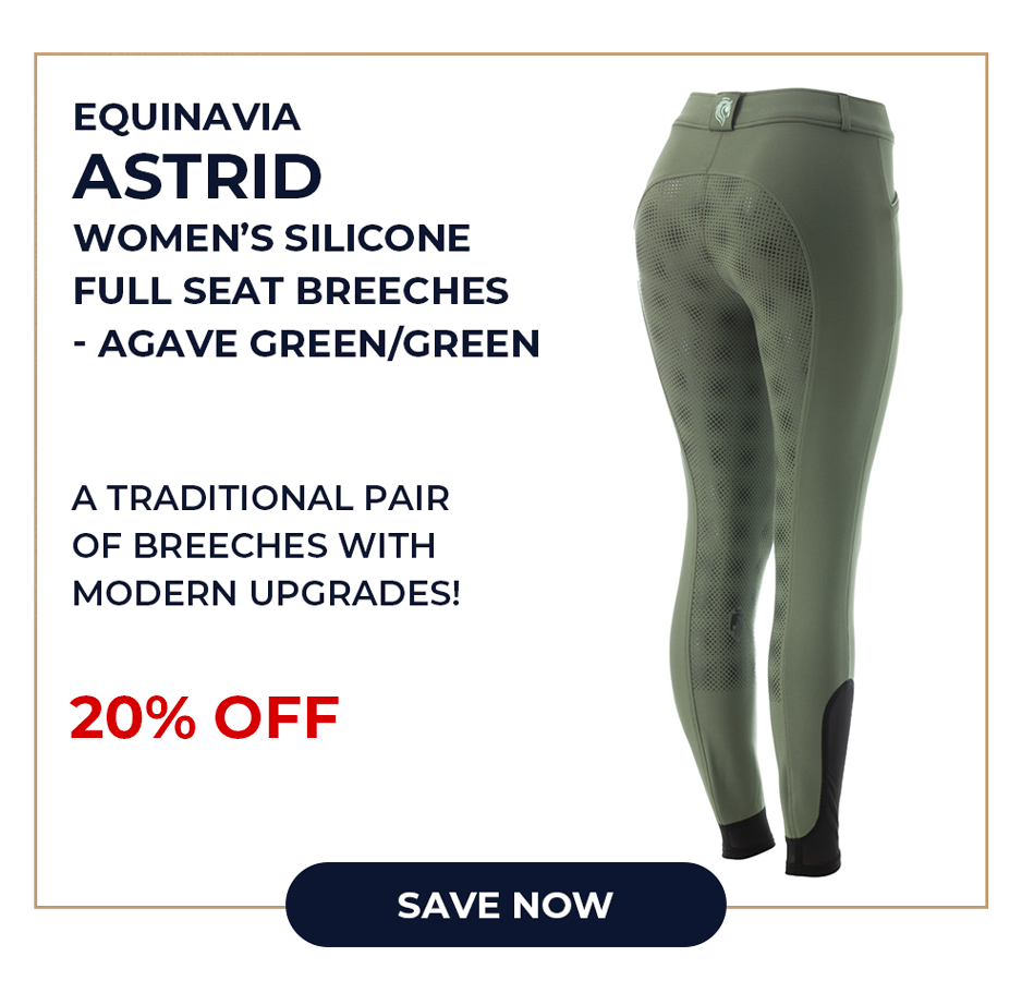 Equinavia Astrid Women's Silicone Full Seat Breeches - Agave Green/Green