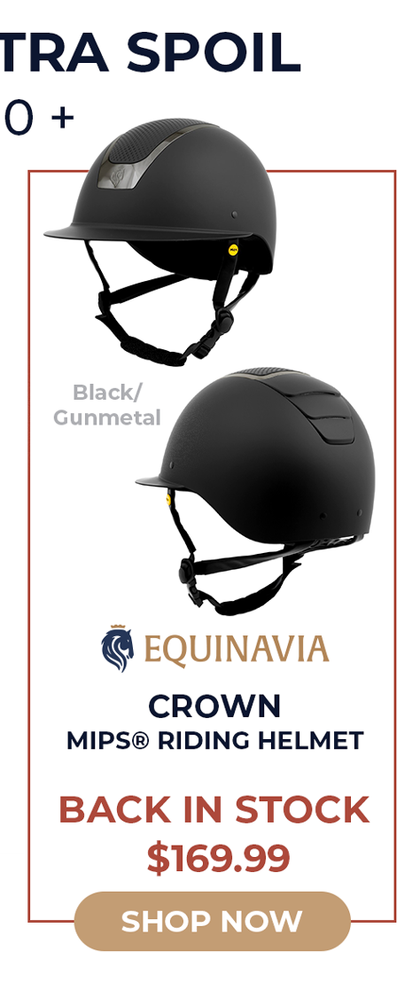 Equinavia Crown MIPS® Riding Helmet - Black/Gunmetal