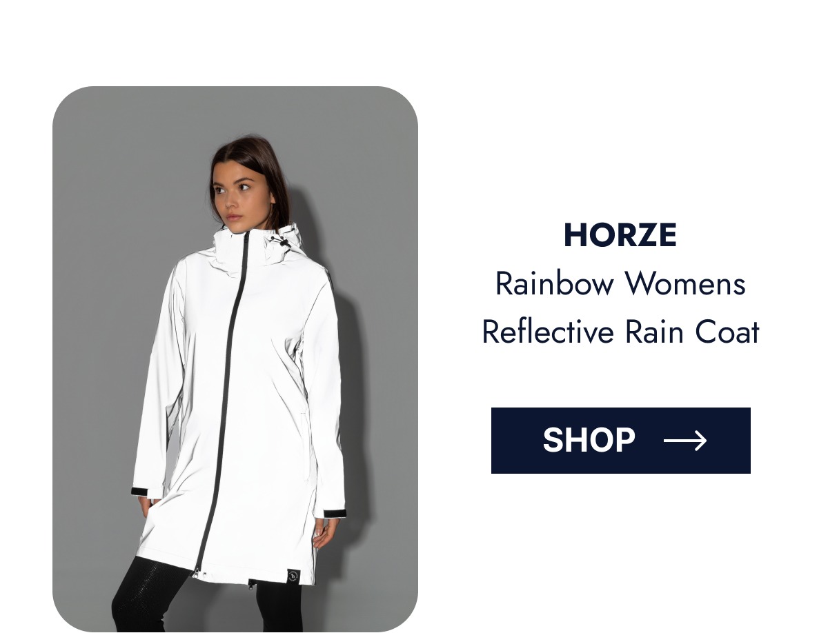 Horze Rainbow Womens Reflective Rain Coat. Shop.