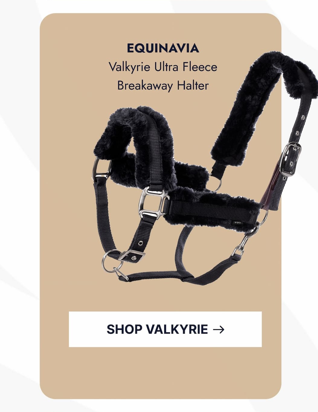 Equinavia Valkyrie Ultra Fleece Breakaway Halter. Shop Valkyrie