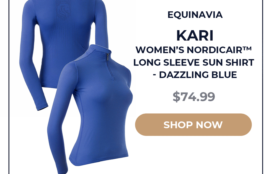 Equinavia Kari Women's NordicAir™ Long Sleeve Sun Shirt - Dazzling Blue