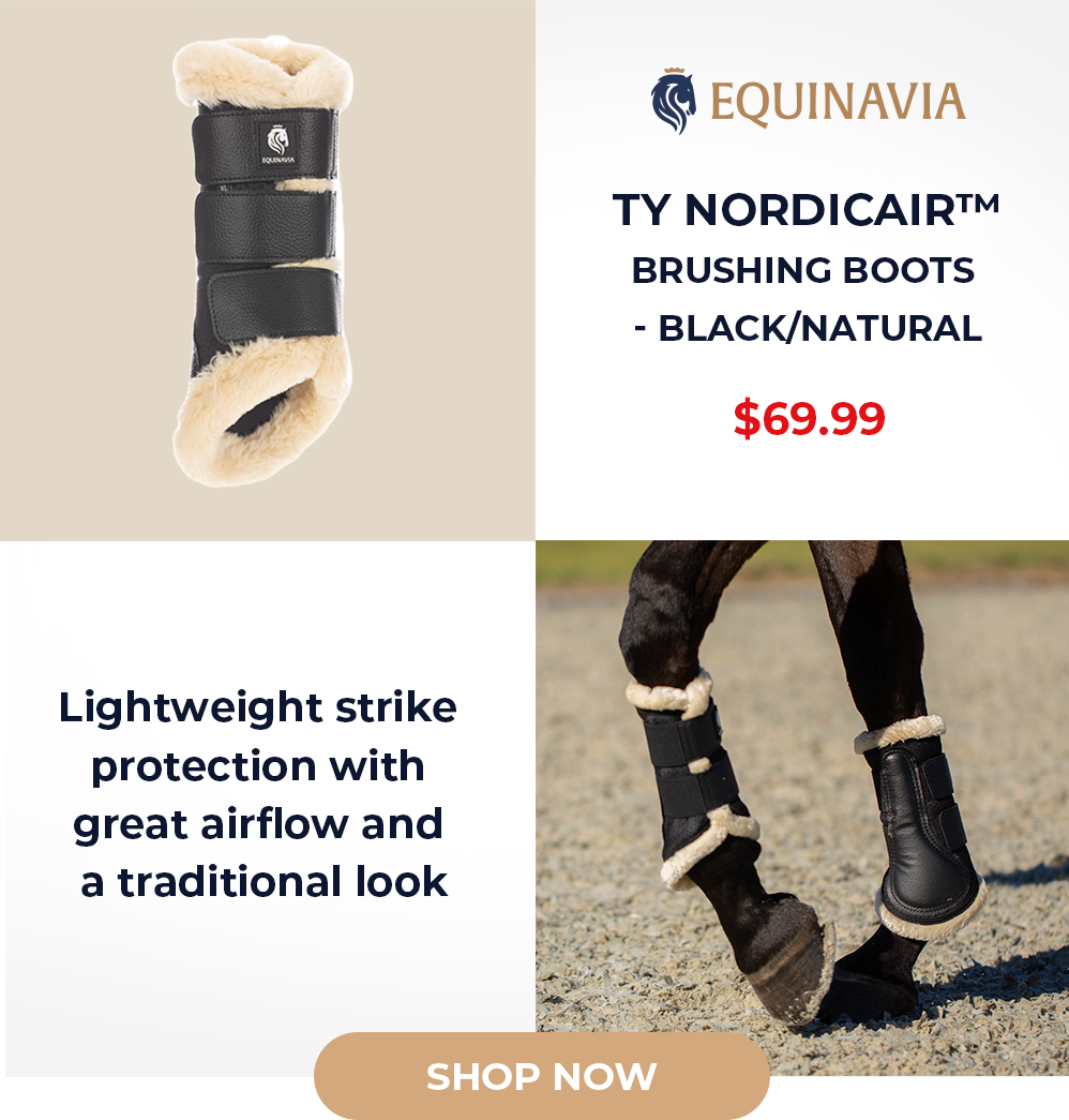 Equinavia Ty NordicAir™ Brushing Boots - Black/Natural