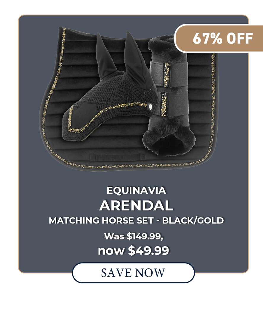 Equinavia Arendal Matching Horse Set - Black/Gold