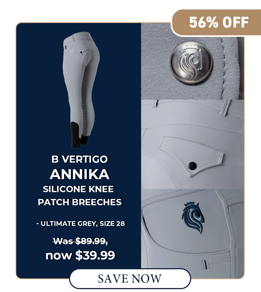Equinavia Annika Women's Silicone Knee Patch Breeches - Ultimate Grey