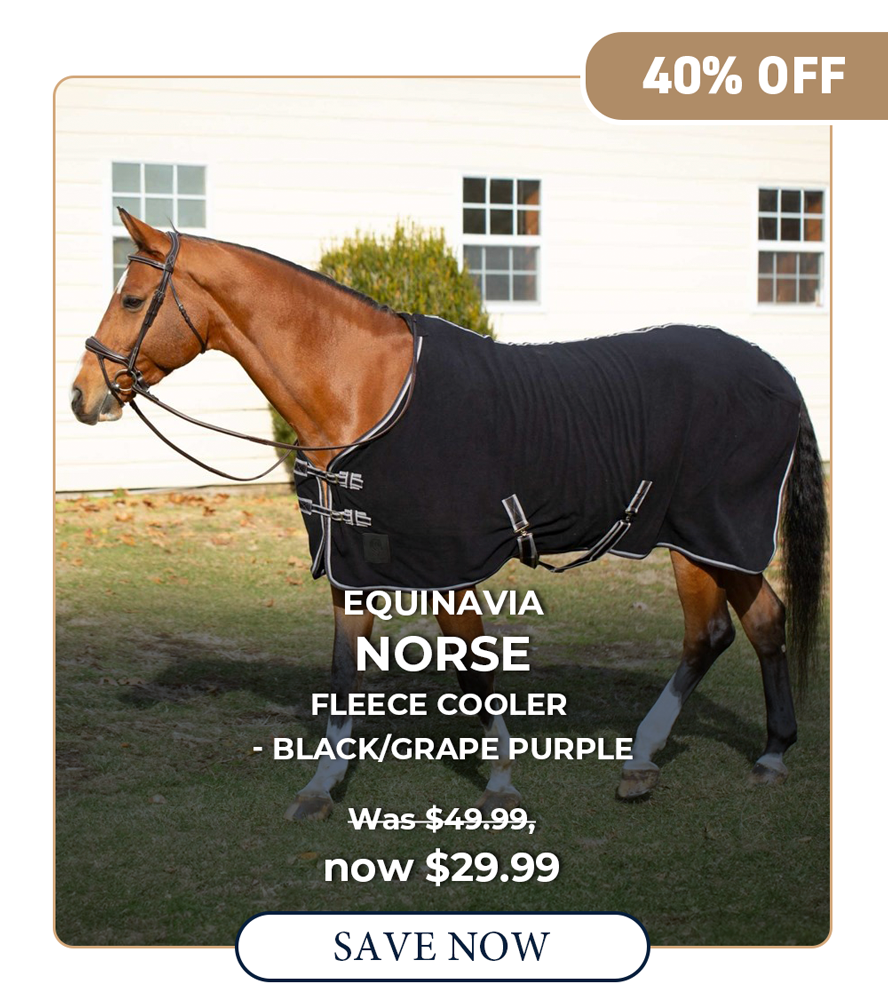 Equinavia Norse Fleece Cooler - Black/Grape Purple