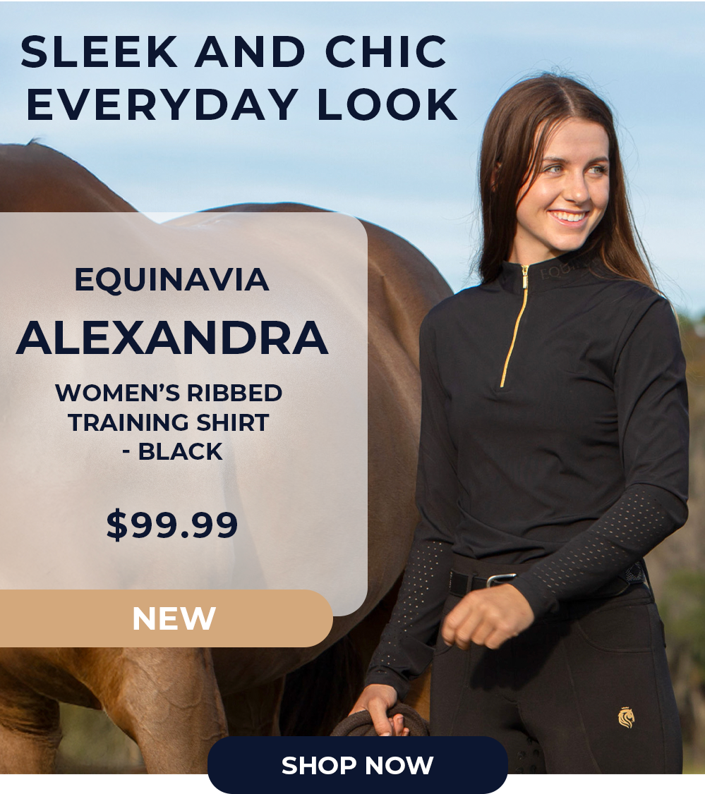 Equinavia Alexandra Women's Ribbed Training Shirt - Black