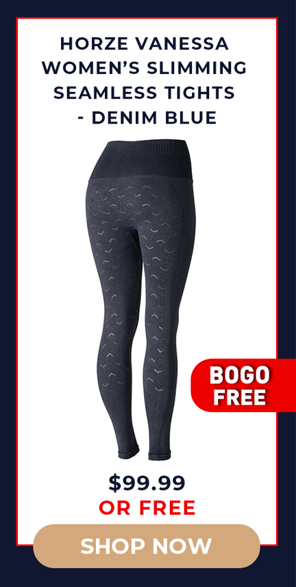 Horze Vanessa Women's Slimming Seamless Tights - Denim Blue