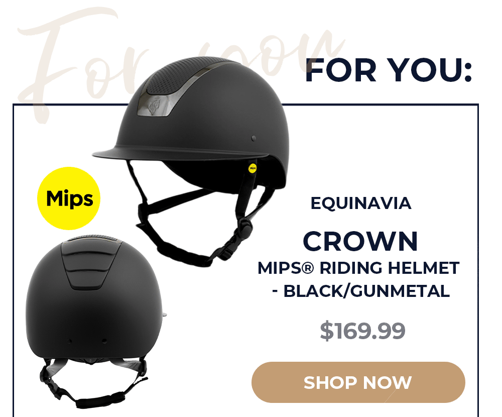 Equinavia Crown MIPS® Riding Helmet - Black/Gunmetal