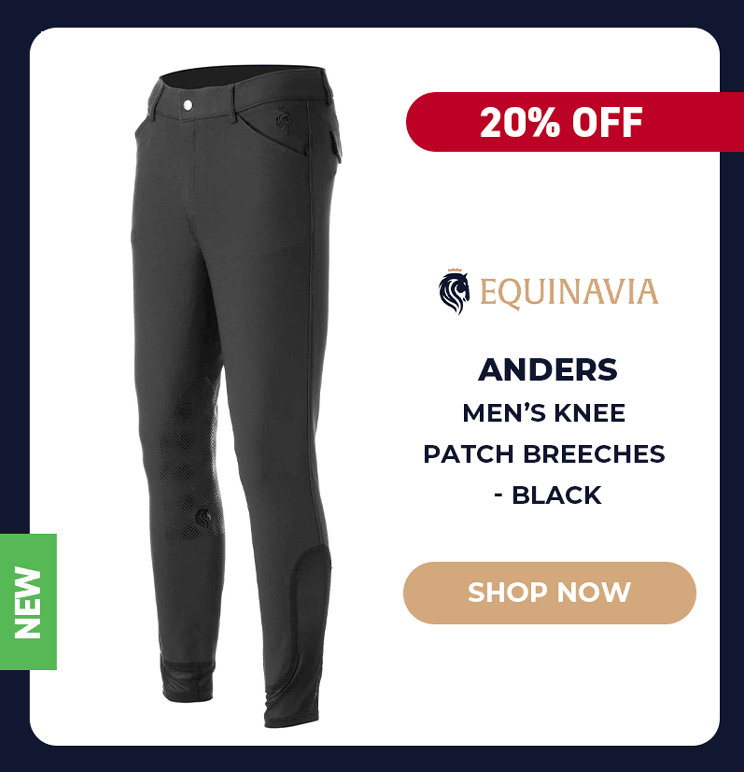 Anders Men's Knee Patch Breeches - Black