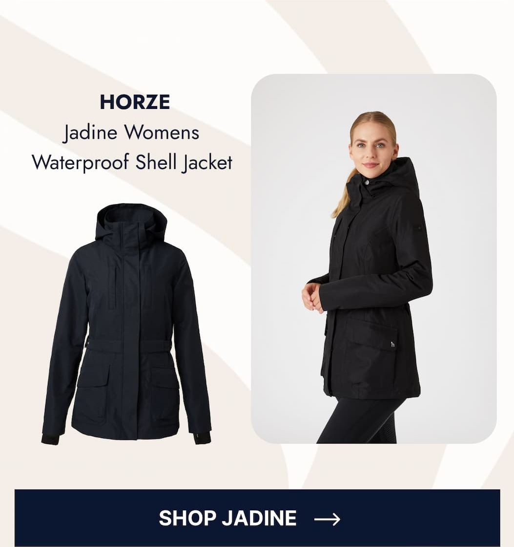 Horze Jadine Womens Waterproof Shell Jacket. Shop Jadine