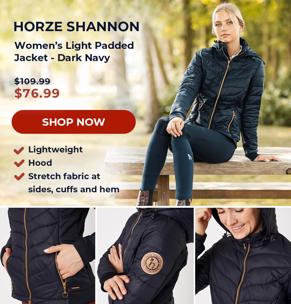Horze Shannon Women's Light Padded Jacket - Dark Navy