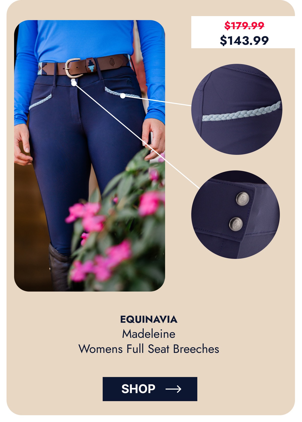Equinavia Madeleine Womens Full Seat Breeches