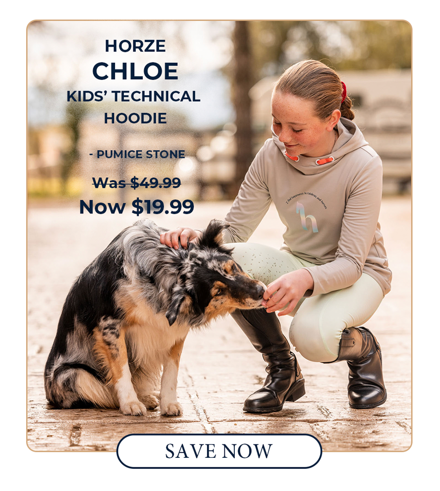 Horze Chloe Kids Technical Hoodie - Pumice Stone