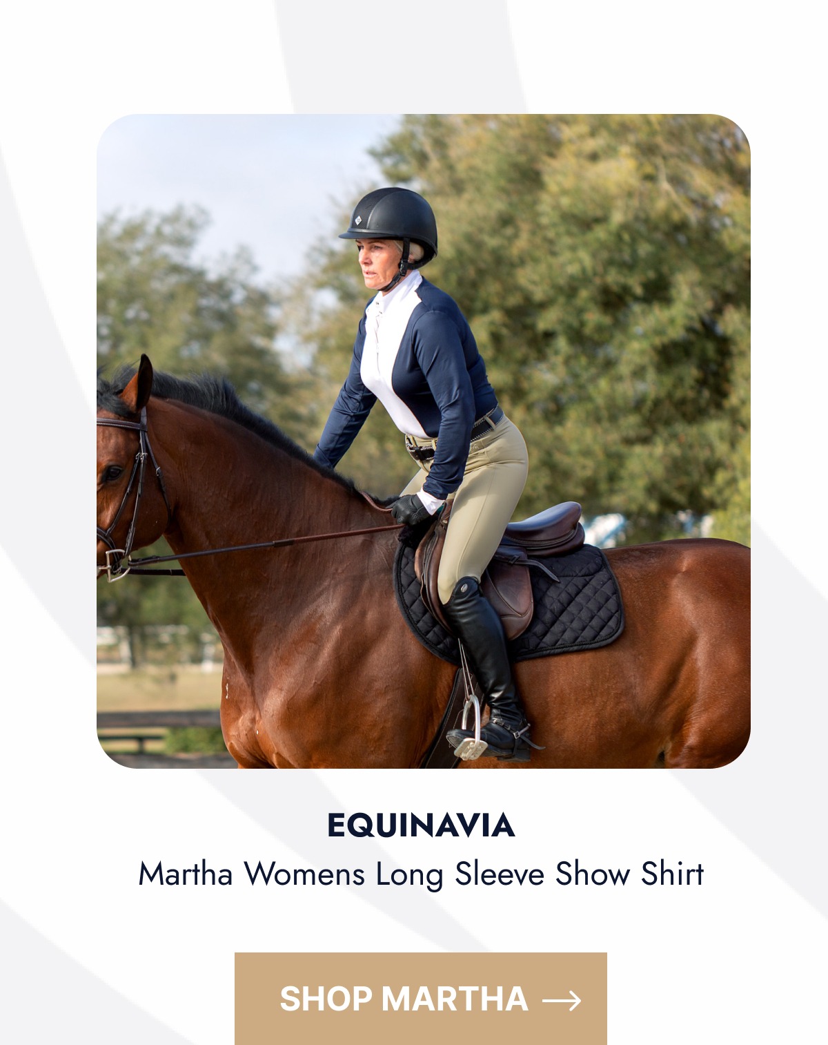 Equinavia Martha Womens Long Sleeve Show Shirt