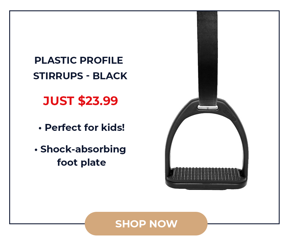 Plastic Profile Stirrups - Black