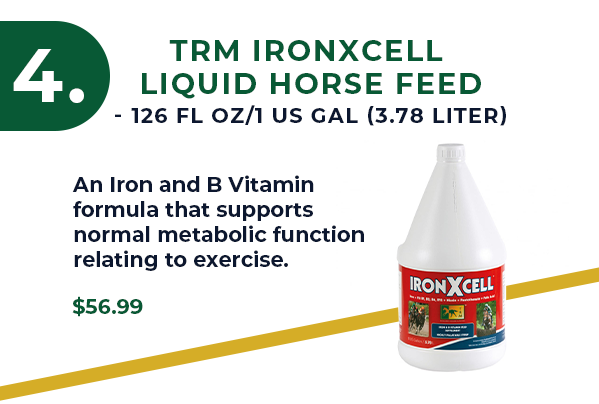 TRM IronXcell Liquid Horse Feed - 126 fl oz/1 US Gal (3.78 Liter) 