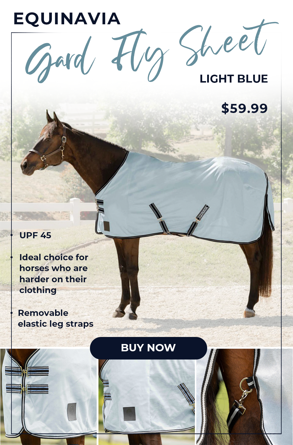 Equinavia Gard Fly Sheet - Light Blue