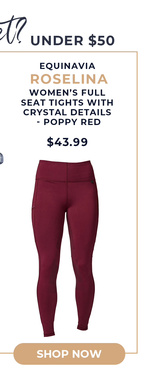 Roselina Women's Full Seat Tights with Crystal Details - Poppy Red