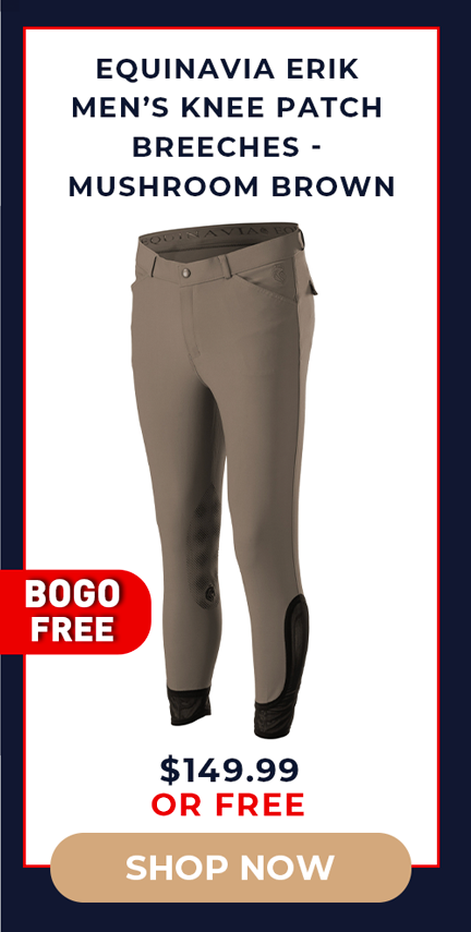Equinavia Erik Men's Knee Patch Breeches - Mushroom Brown