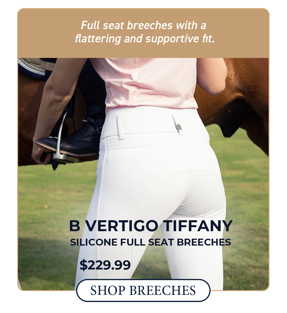 B Vertigo Tiffany Women's Silicone Full Seat Breeches - Bright White