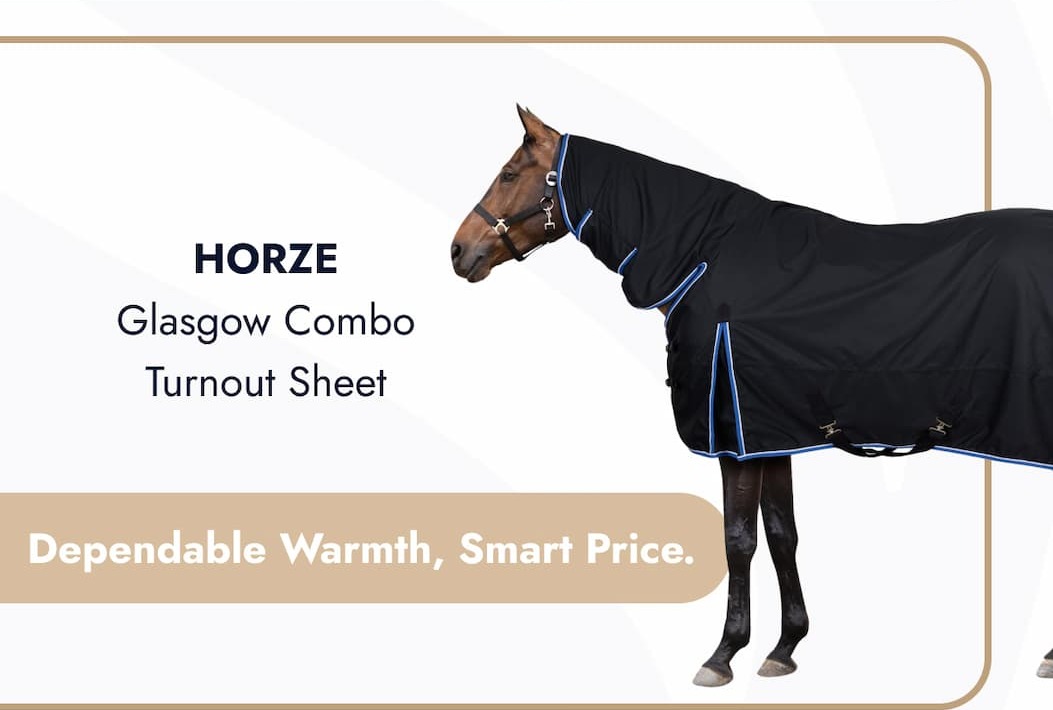 Horze Glasgow Combo Turnout Sheet. Dependable Warmth, Smart Price.