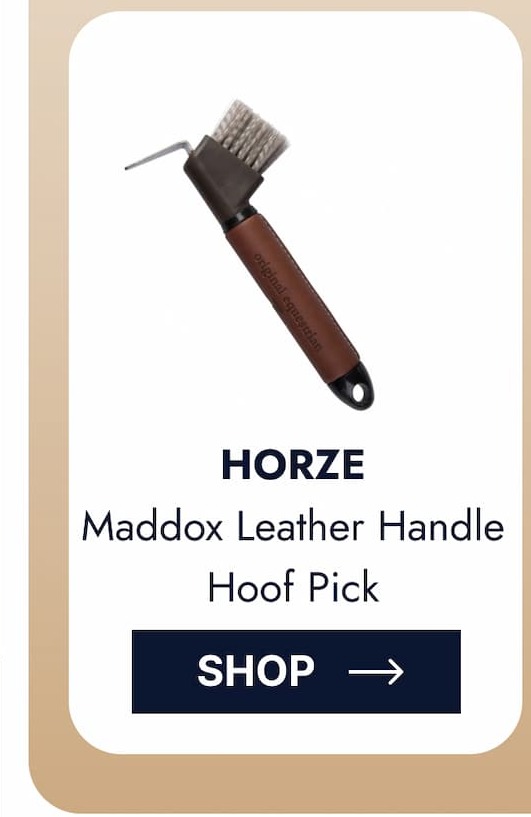 Horze Maddox Leather Handle Hoof Pick. Shop