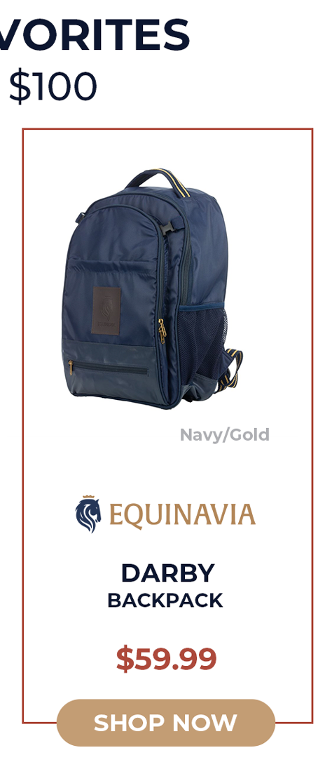 Equinavia Darby Backpack - Navy/Gold