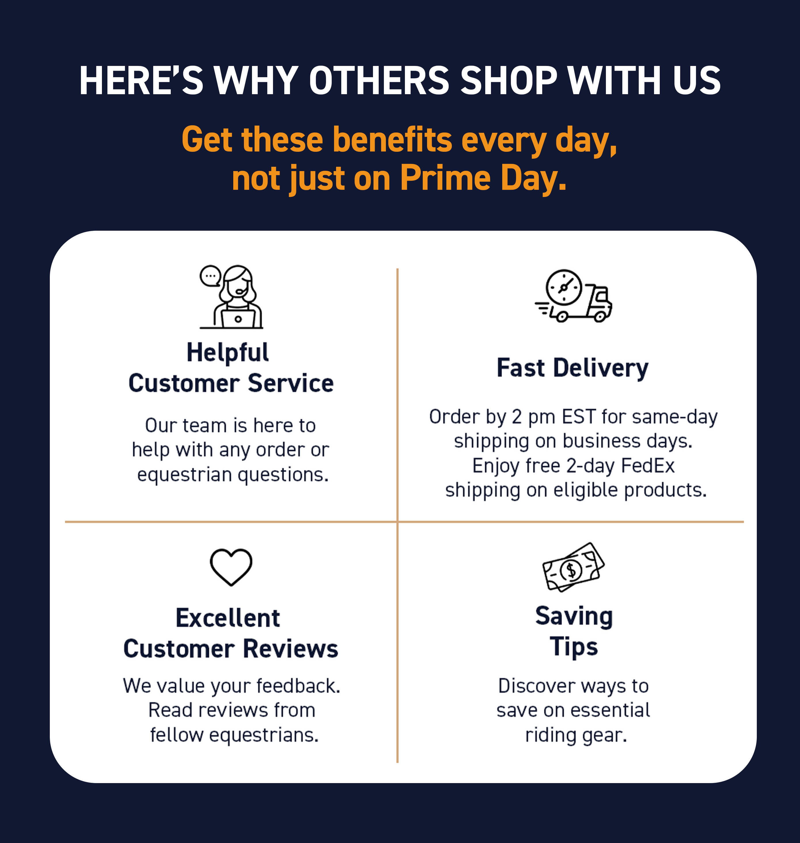 Here's why others shop with us