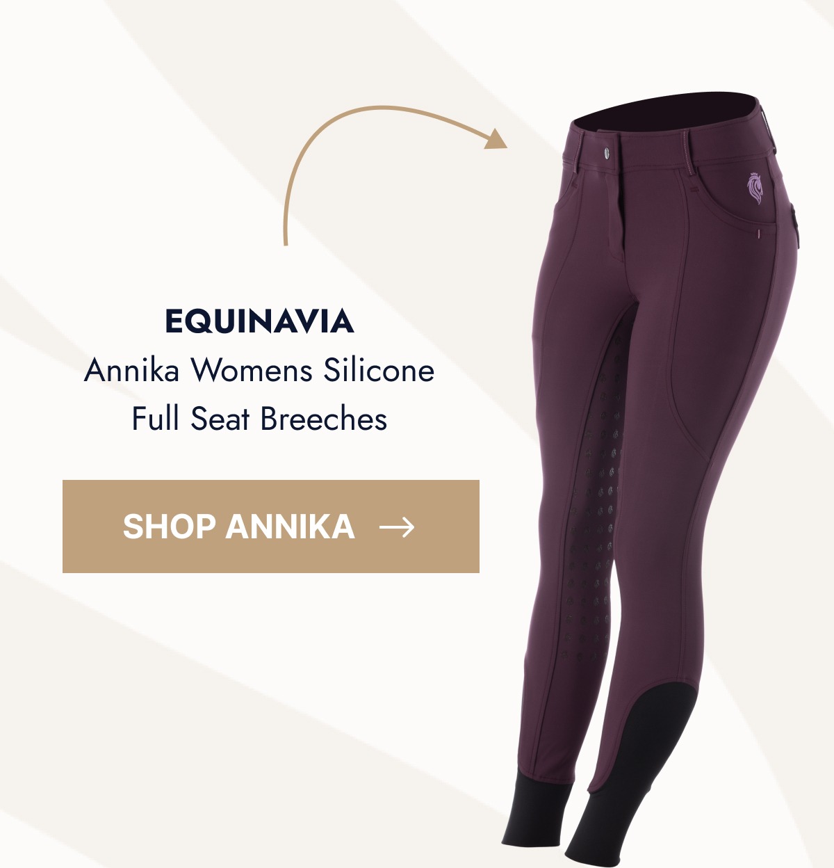 Equinavia Annika Womens Silicone Full Seat Breeches. Shop Annika