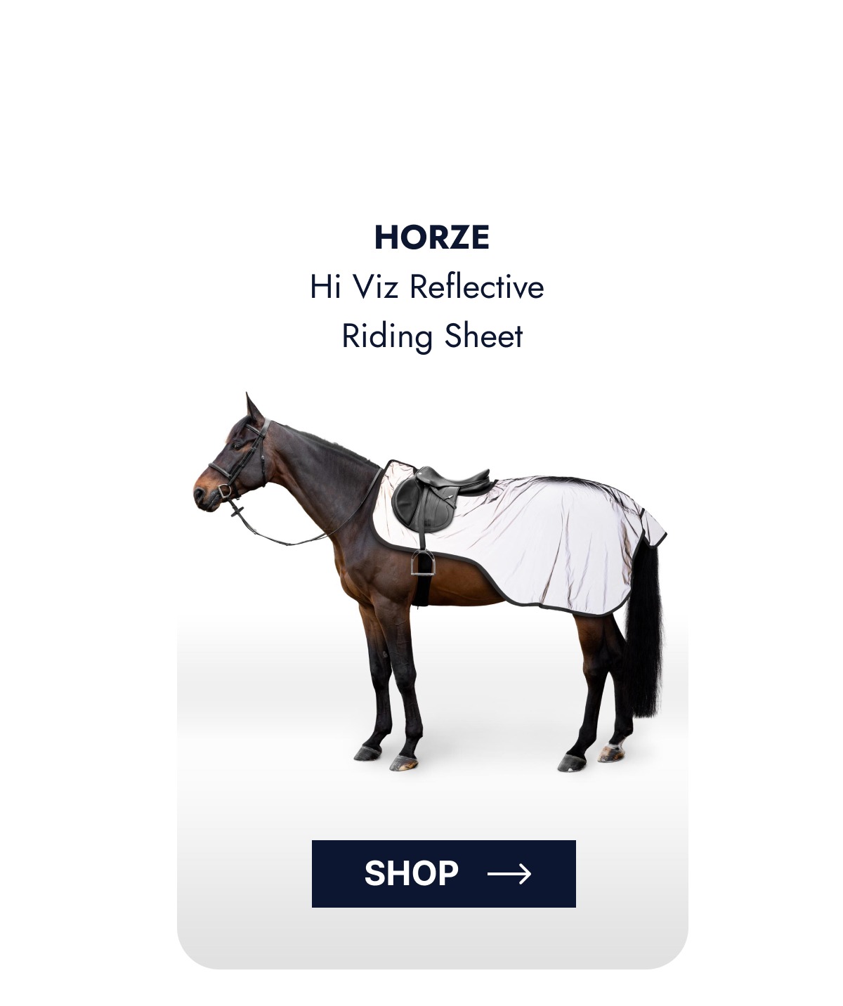 Horze Hi Viz Reflective Riding Sheet. Shop