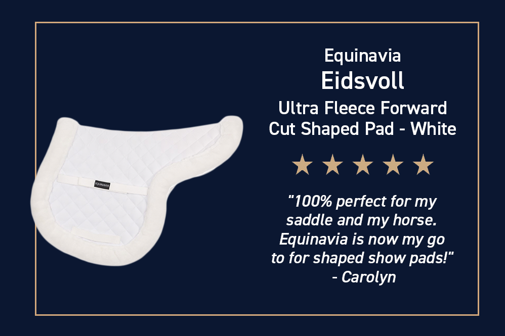 Equinavia Eidsvoll Ultra Fleece Forward Cut Shaped Pad - White