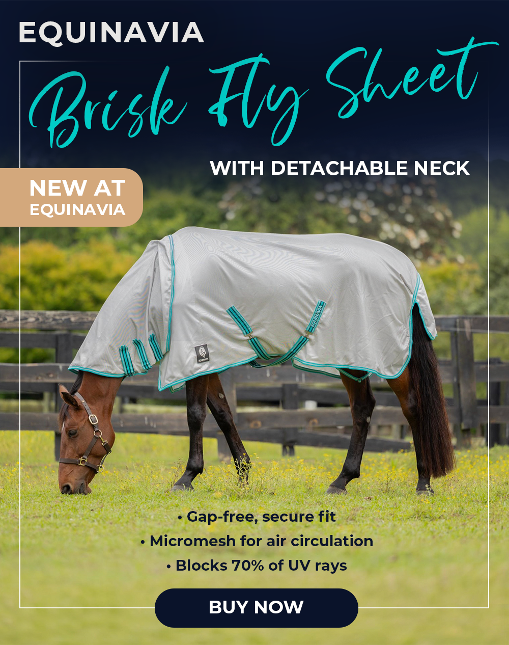 Equinavia Brisk Fly Sheet with Detachable Neck