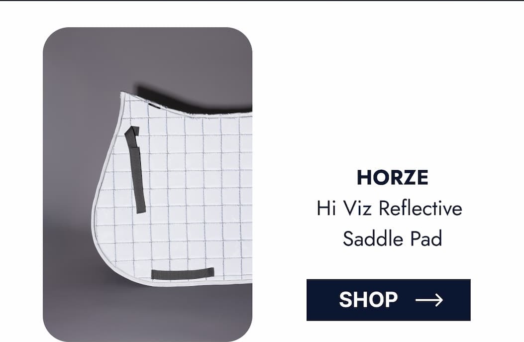 Horze Hi Viz Reflective Saddle Pad. Shop