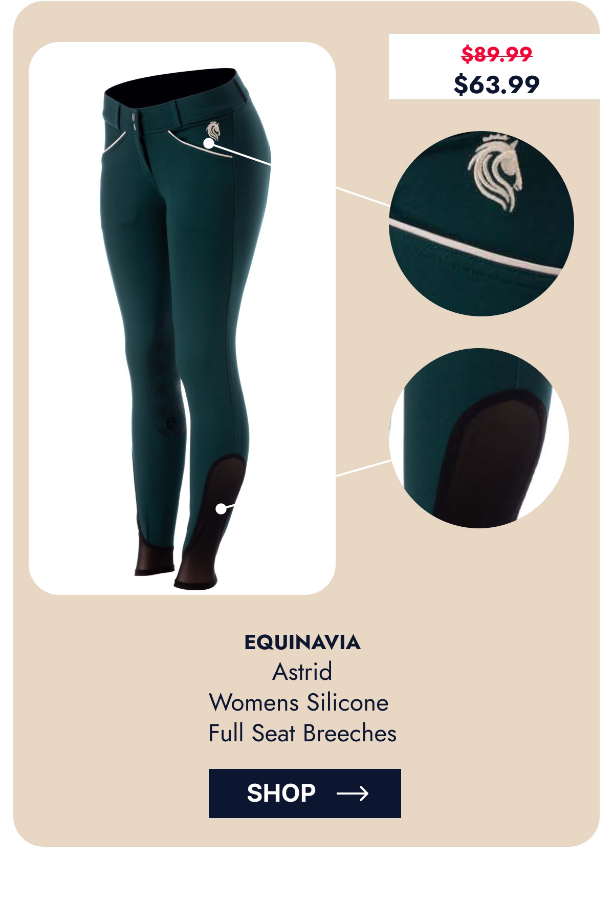 Equinavia Astrid Womens Silicone Full Seat Breeches