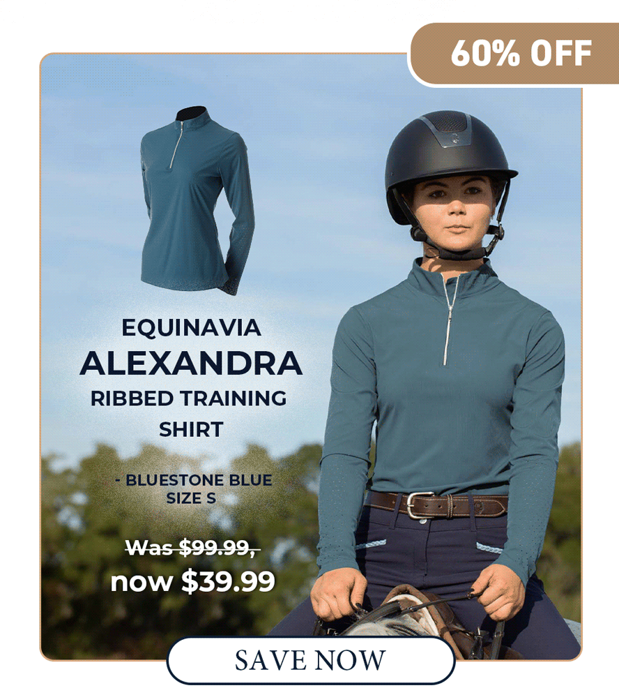 Equinavia Alexandra Women's Ribbed Training Shirt - Bluestone Blue