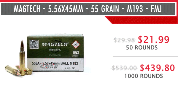 Magtech - 5.56x45mm - 55 Grain - M193 - FMJ