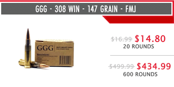 GGG - 308 Win - 147 Grain - FMJ