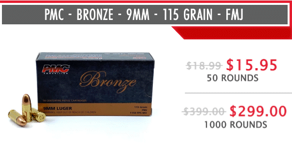 PMC - Bronze - 9mm - 115 Grain - FMJ