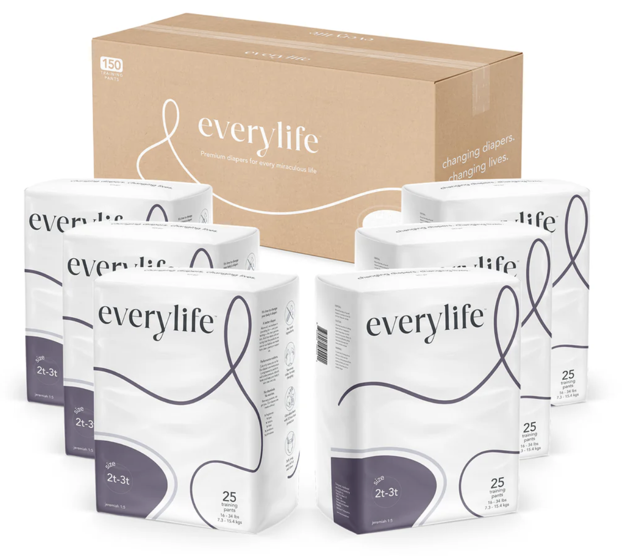 High-performing, premium training pants with 12-hour leak protection. Each box comes with six packs of training pants and four packs of wipes.