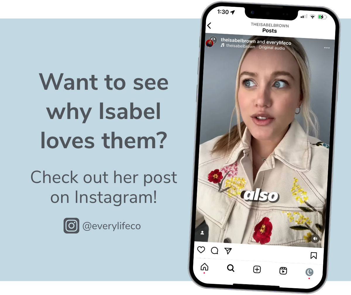 Isabel Brown on Instagram