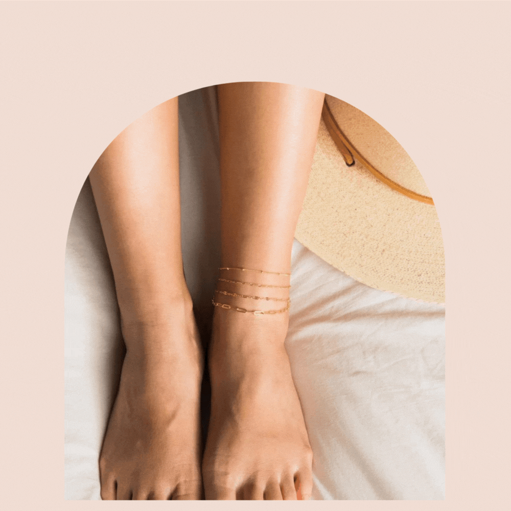 Anklet season is here 🌞 Simple & Dainty Jewelry