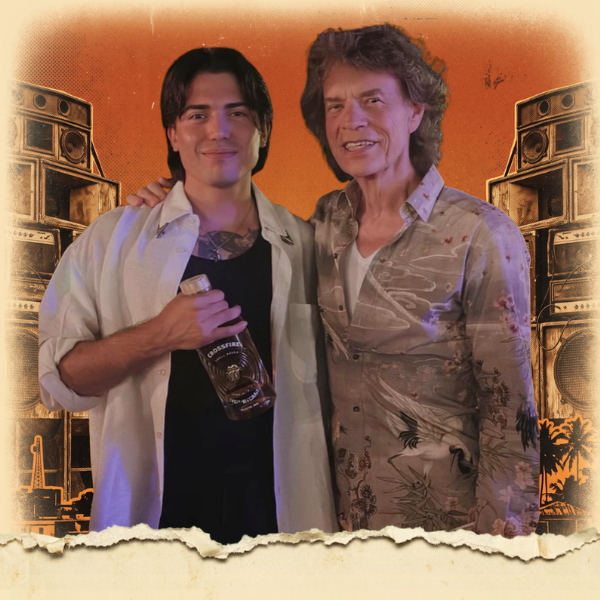 Holder of the first signed bottle of Crossfire Hurricane
