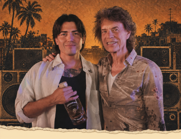 Holder of the first signed bottle of Crossfire Hurricane