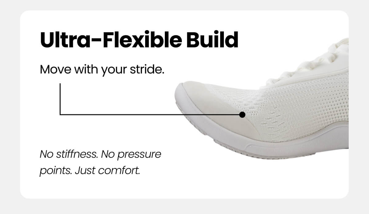 Ultra-Flexible Build. Move with your stride.
