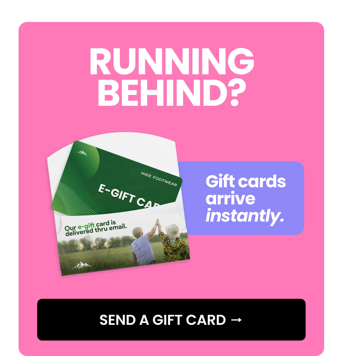 SEND A GIFT CARD →