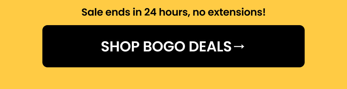 Sale ends in 24 hours, no extensions!
